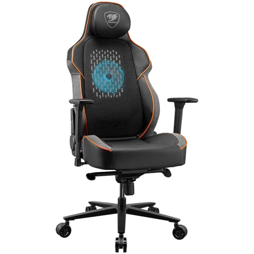 Геймърски стол "COUGAR Chair NxSys Aero , Breathable PVC LeatherHighly breathable mesh cloth, 150º Reclining, RocX, Piston Lift Height Adjustment, 3D Adjustable armrest, Full Steel Frame, Class 4 Gas Lift Cylinder" - Image 12