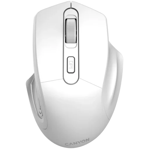 Безжична мишка CANYON mouse MW-15 Wireless Pearl White