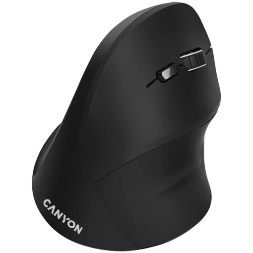 Безжична мишка CANYON mouse MW-16 Vertical Wireless Black