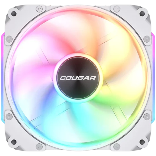 Вентилатор Cougar fan APOLAR 120 ARGB White (3 fan package), Fan Speed 600-2200 RPM±200RPM, Air Flow 75.38 CFM ± 10%, Air Pressure 2.59 mm H2O±10%, HDB Hydro Dynamic Bearing, 490 mm (Fan) / 470 mm (ARGB) - Image 14