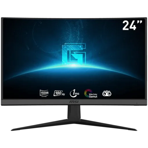 Монитор MSI G24C6 E2 Curved Gaming Monitor 24" 180Hz FHD (1920x1080) 16:9 VA Anti-glare 1ms 1500R curve 250nits 3000:1 1