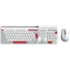 Клавиатура CANYON HSET-W5 EN Keyboard+Mouse AAA+AA Wireless White