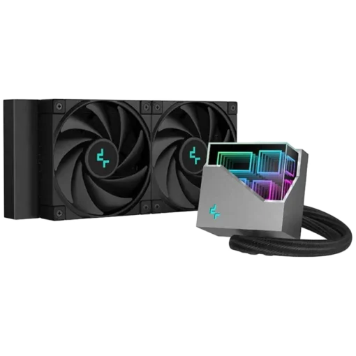 Охладител за процесор Охладител DeepCool LT520 240mm CPU Liquid Cooler 2x120mm FK120 PWM FDB Fans 4th Gen Water Pump ARG