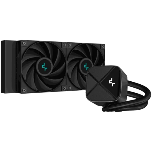 Охладител за процесор Охладител DeepCool LS520S Zero Dark 240mm CPU Liquid Cooler 2x120mm PWM Fans Anti-Leak Technology