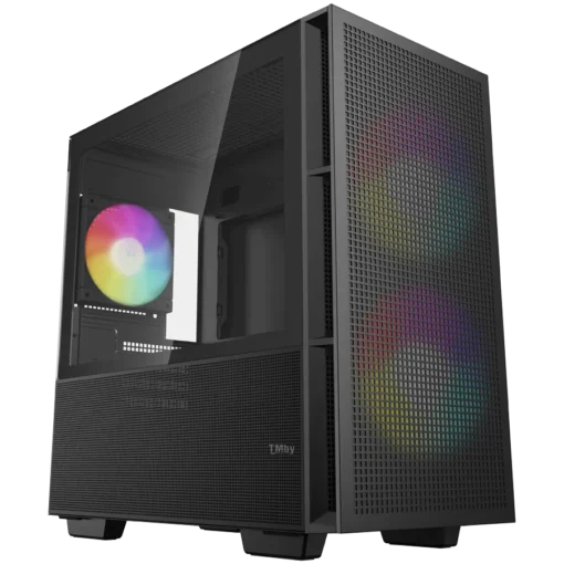 Кутия за компютър DeepCool CH360 Mid Tower Mini-ITX/Micro-ATX/ATX PS 2 1xUSB3.0 1xAudio 1x Type-C 2x140mm Pre-Installed