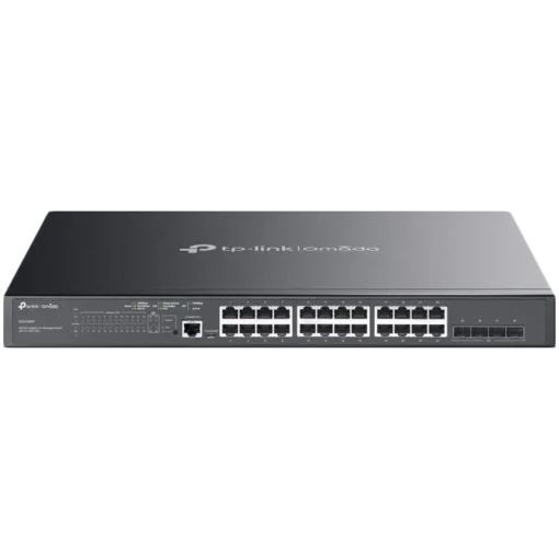 Kомутатор TP-Link SG3428MP Omada 28-Port Gigabit L2+ Managed Switch with 24× Gigabit 802.3af/at PoE+ ports and 4× Gigabi