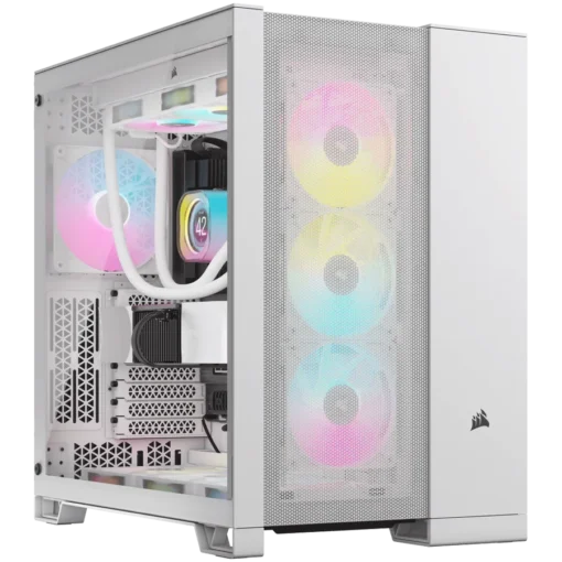 Кутия за компютър Corsair 6500D Airflow Tempered Glass Mid-Tower White