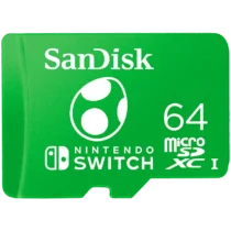 Карта памет SanDisk Nintendo MicroSDXC UHS-I card for Nintendo Switch Yoshi Edition- 64GB Up to 100MB/s read; up to 90MB