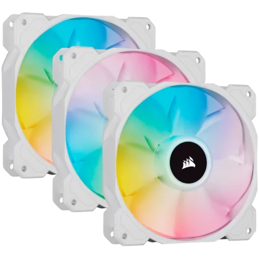 Вентилатор Corsair SP Series White SP120 RGB ELITE 120mm RGB LED Fan with AirGuide Triple Pack with Lighting Node