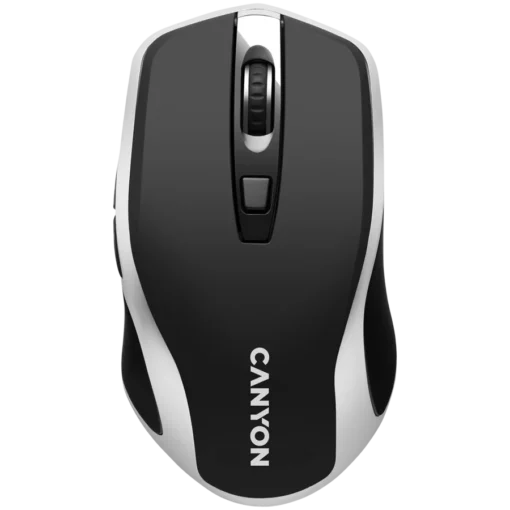 Безжична мишка CANYON mouse MW-19 EU Wireless Charge Black Silver