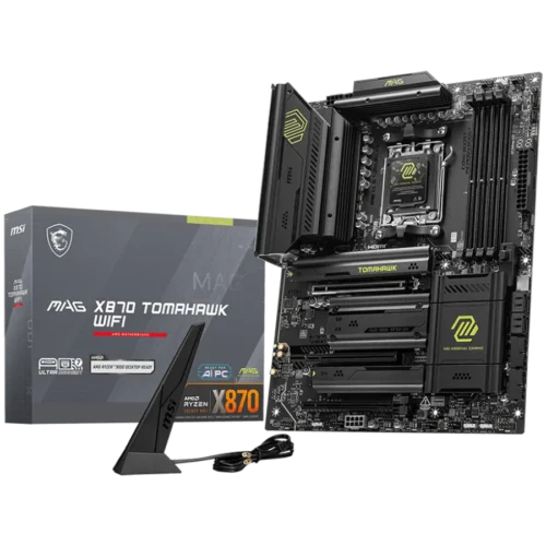 Дънна платка MSI MAG X870 TOMAHAWK WIFI ATXSocket AM5 AMD Tyzen 9000 Dual Channel DDR5 up to 8400+(OC)MHz 3x PCIe x16 sl