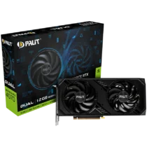 Видео карта Palit RTX 4070 Dual 12GB GDDR6 192 bit 1x HDMI 2.1a 3x DP 1.4a 2 Fan 1x 8-pin Power connector recommended PS