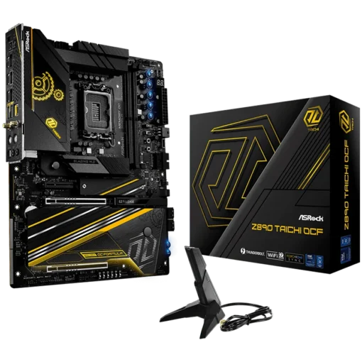 Дънна платка ASROCK MB Desktop Z890 Taichi OCF S1851 2x DDR5 2x PCIe 5.0 x16 1x PCIe 4.0 x4 1x Blazing M.2 5x Hyper M.2