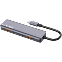 USB хъб CANYON hub DS-18 5in1 USB-C Grey