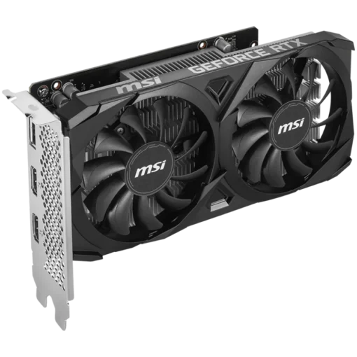 Видео карта MSI Video Card Nvidia GeForce RTX 3050 VENTUS 2X E 6G OC, 6GB GDDR6, 96bit, Boost: 1492 MHz, 2304 CUDA Cores, PCIe 4.0, 1x DP 1.4a, 2xHDMI 2.1a, RAY TRACING, Dual Fan, 300W, 3Y - Image 9