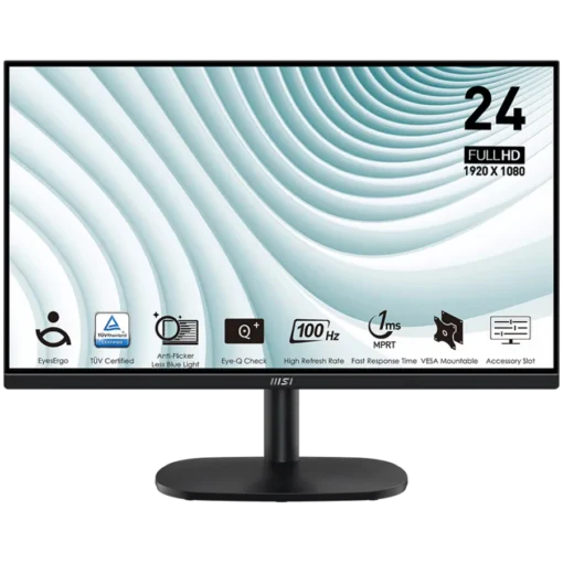 Монитор MSI PRO MP245V Professional Business Monitor 23.8" 100Hz FHD (1920x1080) 16:9 VA Anti-glare 1ms/4ms 300nits 4000