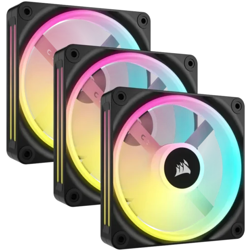 Охладител за процесор Охладител CORSAIR QX RGB Series iCUE LINK QX120 RGB 120mm Magnetic Dome RGB Fan Triple Fan