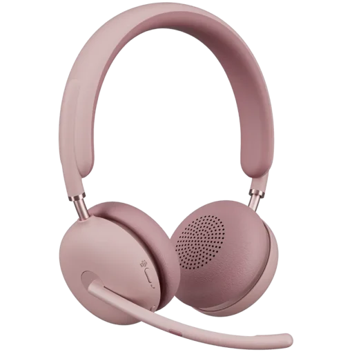 Система за бизнес комуникации LOGITECH HEADSET - Logitech Zone Wireless 2 UC - ROSE,TEAMS - 2.4GHZ/BT - NO STAND - Image 5