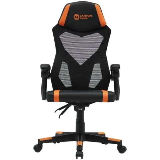 Геймърски стол CANYON gaming chair Flow MCH01 Mesh Black Orange