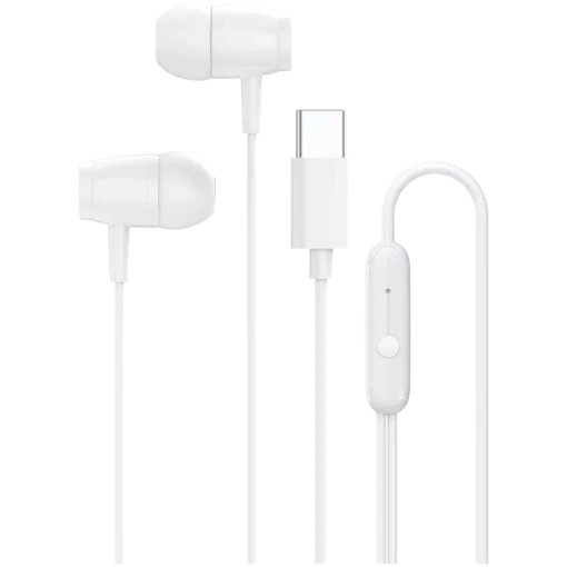 Слушалки CANYON headphones SEP-5 TYPE-C White