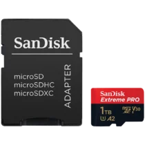 Карта памет SanDisk Extreme PRO microSDXC 1TB + SD Adapter + 2 years RescuePRO Deluxe up to 200MB/s & 140MB/s Read/Write