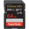 Карта памет SanDisk Extreme PRO 64GB SDXC Memory Card + 2 years RescuePRO Deluxe up to 200MB/s & 90MB/s Read/Write speed