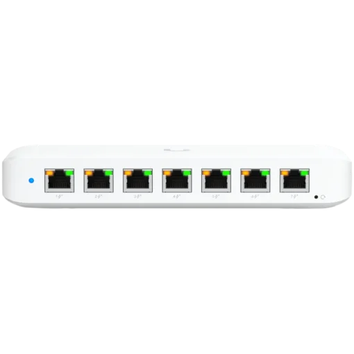 Kомутатор Ubiquiti USW-Ultra-210W-EU compact Layer 2 8-port GbE PoE switch with versatile mounting options 7x GbE PoE+ o