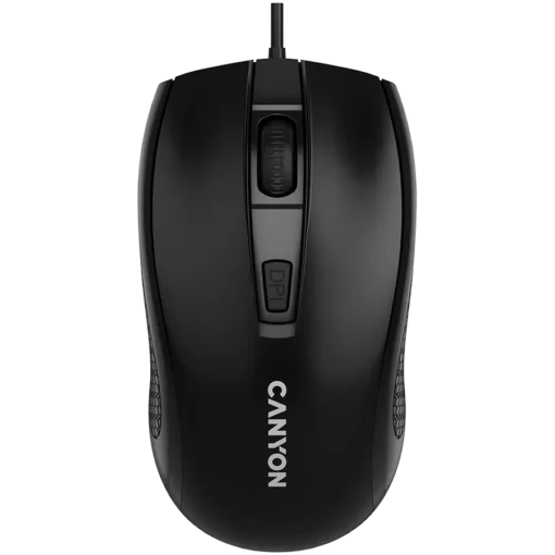 Мишка за компютър CANYON mouse M-4 Wired Black - Image 8