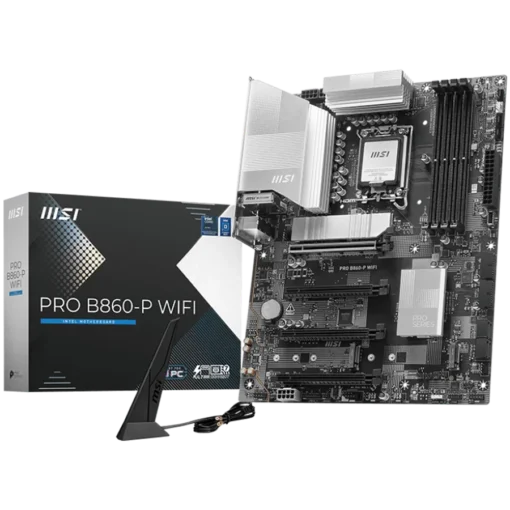 Дънна платка MSI PRO B860-P WIFI ATX LGA 1851 4x DDR5 Dual Channel DDR5 up to 8600(OC)MHz 4x PCIe x16 slot 3x M.2 slot 4