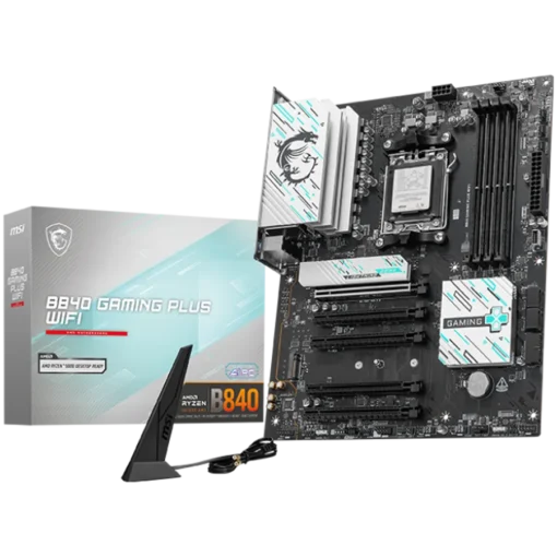 Дънна платка MSI PRO B840 GAMING PLUS WIFI ATX Socket AM5 4x DDR5 Dual Channel DDR5 up to 8000(OC)MHz 5x PCIe x16 slot 2