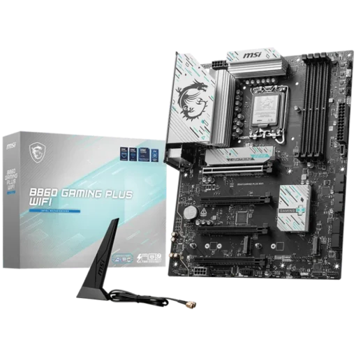 Дънна платка MSI PRO B860 GAMING PLUS WIFI ATX LGA 1851 4x DDR5 Dual Channel DDR5 up to 8600(OC)MHz 4x PCIe x16 slot 3x