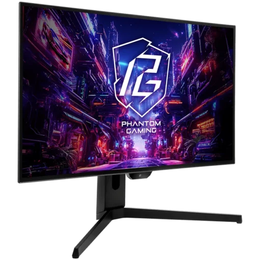 Монитор Asrock Gaming Monitor, 27" QHD(2560x1440) OLED, 240 Hz, 129% sRGB, 1 500 000:1, 16:9, 178/178, 0.03 ms, 275 nits, AMD FreeSync™, Height, Swivel, Tilt, 2x 3W Speakers, 2x HDMI 2.0, 2x DP 1.4, 3x USB 3.2, 1x USB-C 1x Audio (3.5mm), 3Y - Image 9