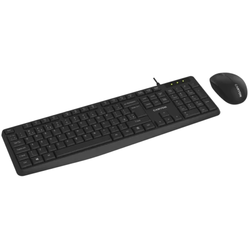 Клавиатура CANYON SET-W01 EN/BG Keyboard+Mouse Wireless Black - Image 10