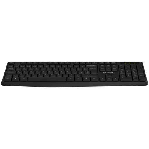 Клавиатура CANYON keyboard KB-W01 EN/BG Wireless Black - Image 8