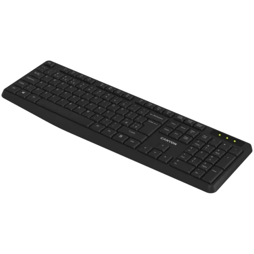 Клавиатура CANYON keyboard KB-W01 EN/BG Wireless Black - Image 9