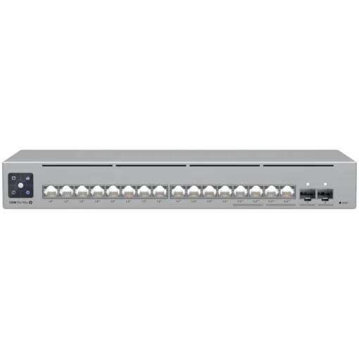 Kомутатор Ubiquiti 16-port Layer 3 Etherlighting switch with 2.5 GbE PoE++ output and versatile mounting options 4x 2.5