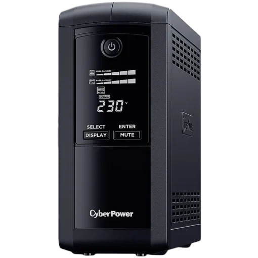 UPS CyberPower UPS AVR 1000VA/550W Line-Interactive LCD display 4x Schuko Runtime at 90W ( min ):44 Surge and Spike prot