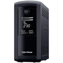 UPS CyberPower UPS с AVR Line-Interactive LCD display700VA/390W 4x Schuko Runtime at 90W ( min ):33 Surge and Spike prot