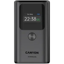 Външна батерия CANYON power bank OnPower 130 TFT 10000 mAh PD30W Dark Grey