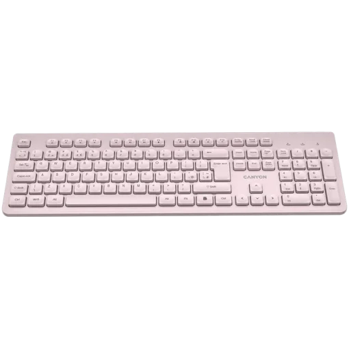 Клавиатура CANYON keyboard HKB-W01 UK/US AAA Wireless Beige - Image 2