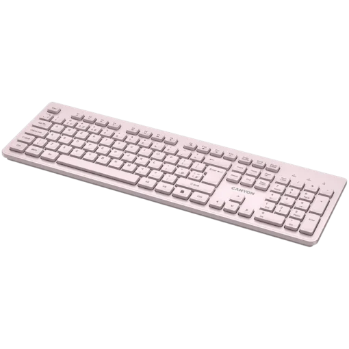 Клавиатура CANYON keyboard HKB-W01 UK/US AAA Wireless Beige - Image 4