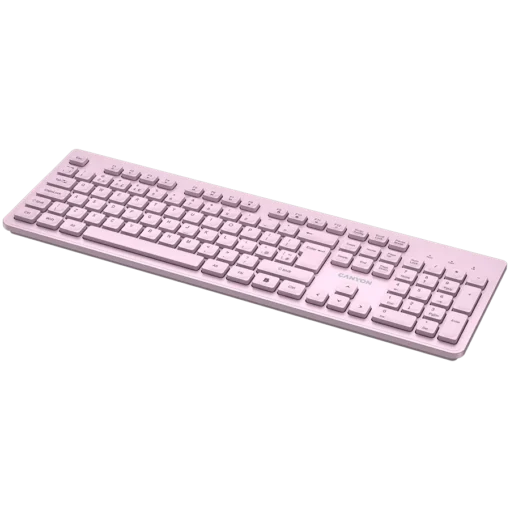 Клавиатура CANYON keyboard HKB-W01 UK/US AAA Wireless Pink - Image 4