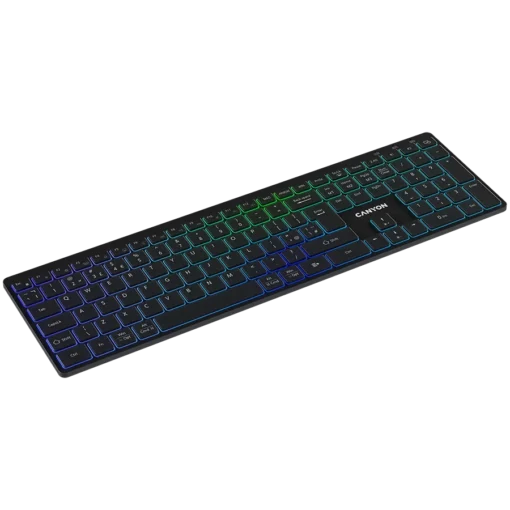 Клавиатура CANYON keyboard HKB-W11 UK/US RGB Dual Mode Wireless Black - Image 5