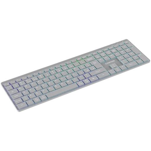 Клавиатура CANYON keyboard HKB-W11 UK/US RGB Dual Mode Wireless Grey - Image 5