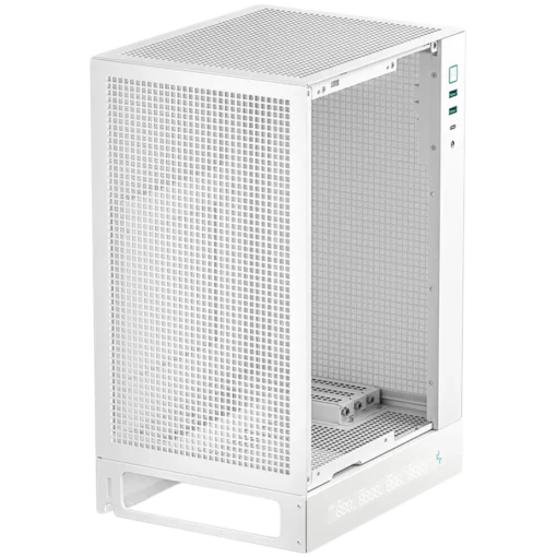 Кутия за компютър DeepCool CH170 DIGITAL WH Mini Tower Mini-ITX 2xUSB3.0 1xType-C Gen 2 1xAudio Mesh Panel White