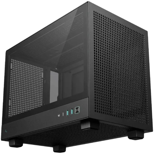 Кутия за компютър DeepCool CH160, Mini Tower, Mini-ITX, 2xUSB3.0, 1xType-C Gen 2, 1xAudio, Mesh Panel, Black, R-CH160-BKNGI0-G-1 - Image 8