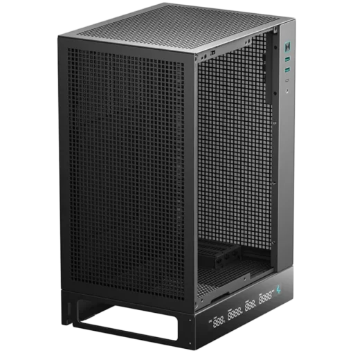 Кутия за компютър DeepCool CH170 DIGITAL Mini Tower Mini-ITX 2xUSB3.0 1xType-C Gen 2 1xAudio Mesh Panel Black