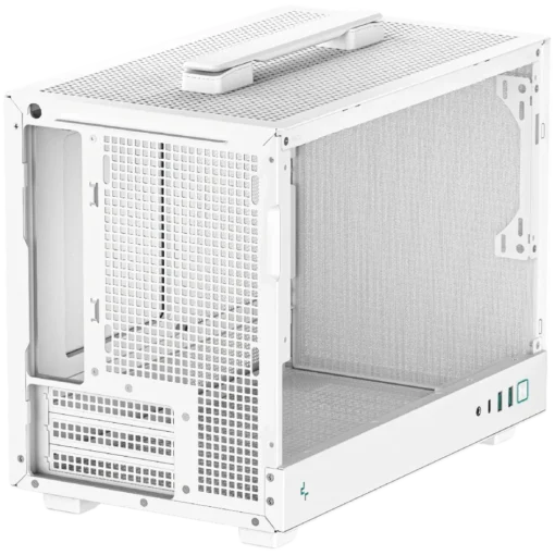 Кутия за компютър DeepCool CH160 WH, Mini Tower, Mini-ITX, 2xUSB3.0, 1xType-C Gen 2, 1xAudio, Mesh Panel, White, R-CH160-WHNGI0-G-1 - Image 5