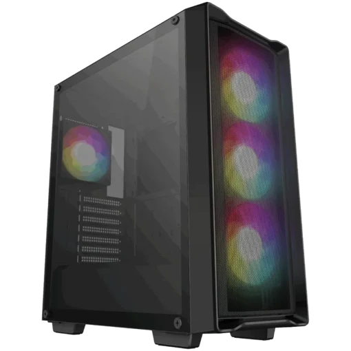 Кутия за компютър DeepCool CC560 MESH V2 Mid Tower Mini-ITX/Micro-ATX/ATX 2xUSB3.0 1xAudio 4x120mm Pre-Installed ARGB Fa