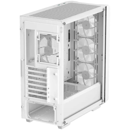 Кутия за компютър DeepCool CC560 MESH WH V2, Mid Tower, Mini-ITX/Micro-ATX/ATX, 2xUSB3.0, 1xAudio, 4x120mm Pre-Installed ARGB Fans, Tempered Glass, Mesh Panel, White, R-CC560-WHAMA4-G-2 - Image 11